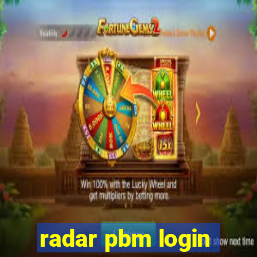 radar pbm login