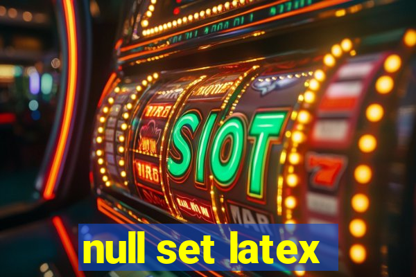 null set latex