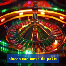 blocos cad mesa de poker