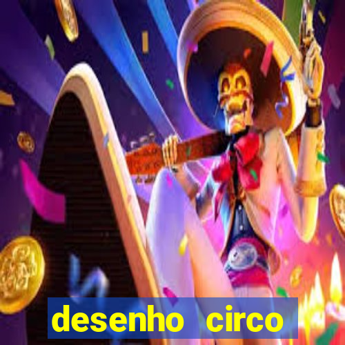 desenho circo digital para colorir