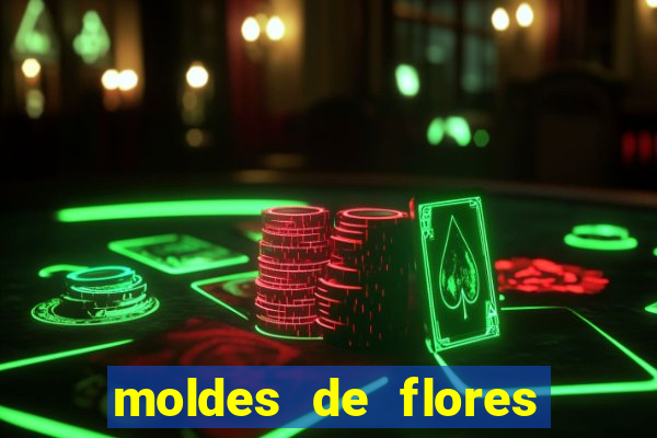 moldes de flores gigantes para imprimir