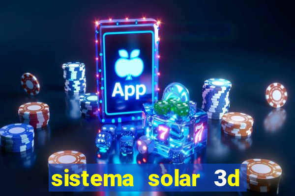 sistema solar 3d em movimento